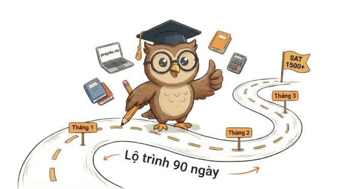 Lộ trình SAT 90 ngày với cú mèo hướng dẫn